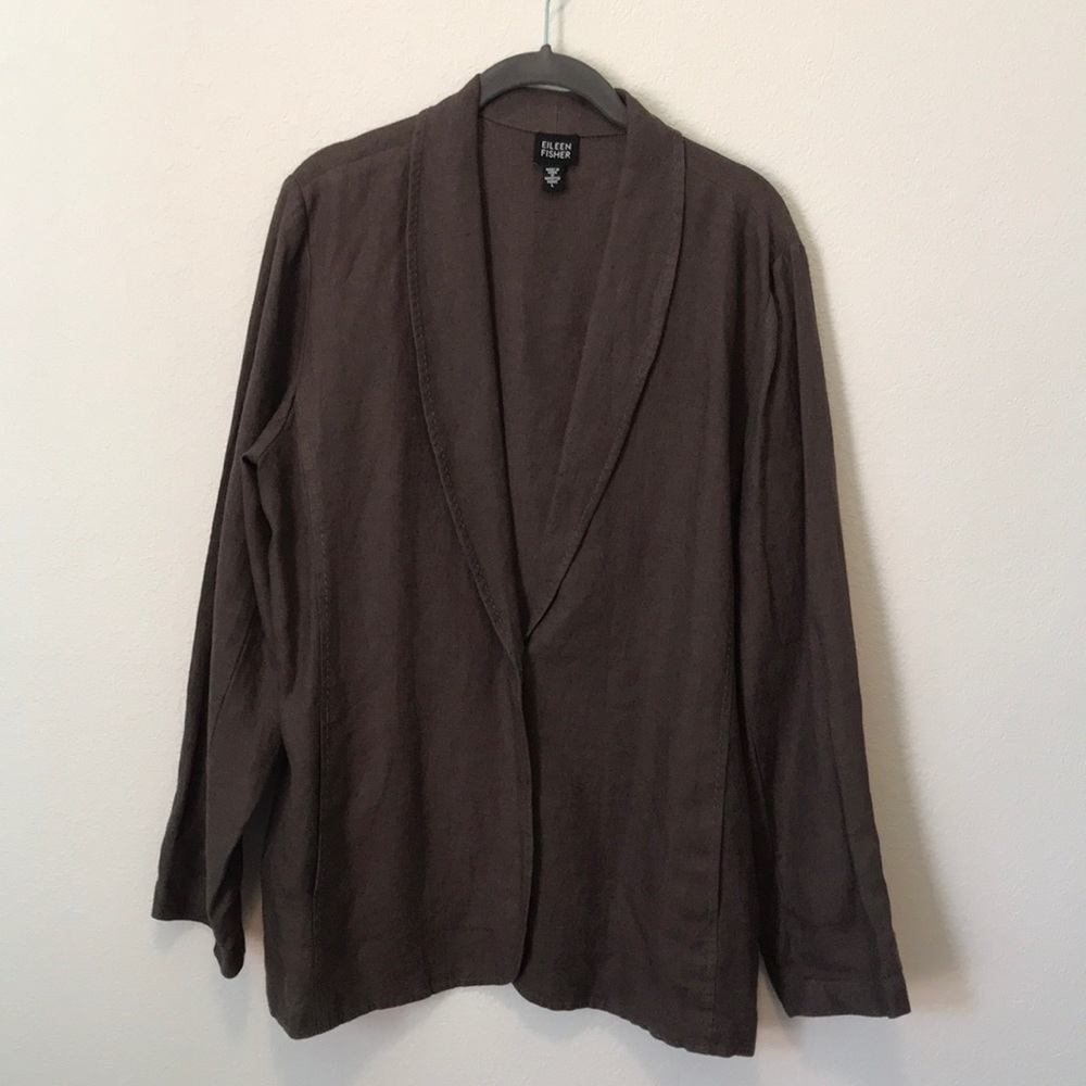 Eileen Fisher linen jacket blazer size large